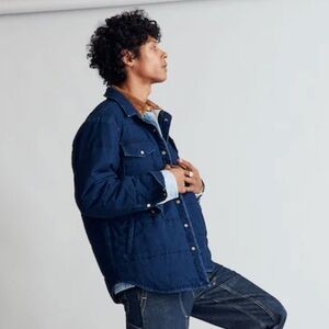 NEW Madewell Quilted Western Shirt Jacket XL